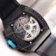 2017 Clone Richard Mille RM011 Chronograph Watch Black Case White Inner rubber  (4)_th.jpg